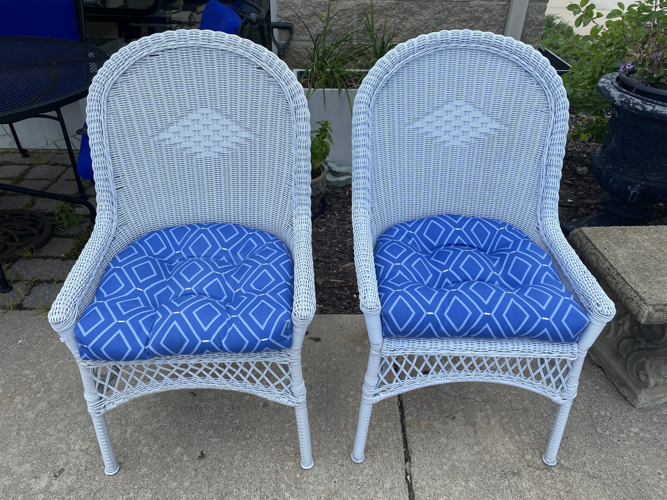 2 Pier 1 Synthetic All Weather Wicker Chairs Sold Separately