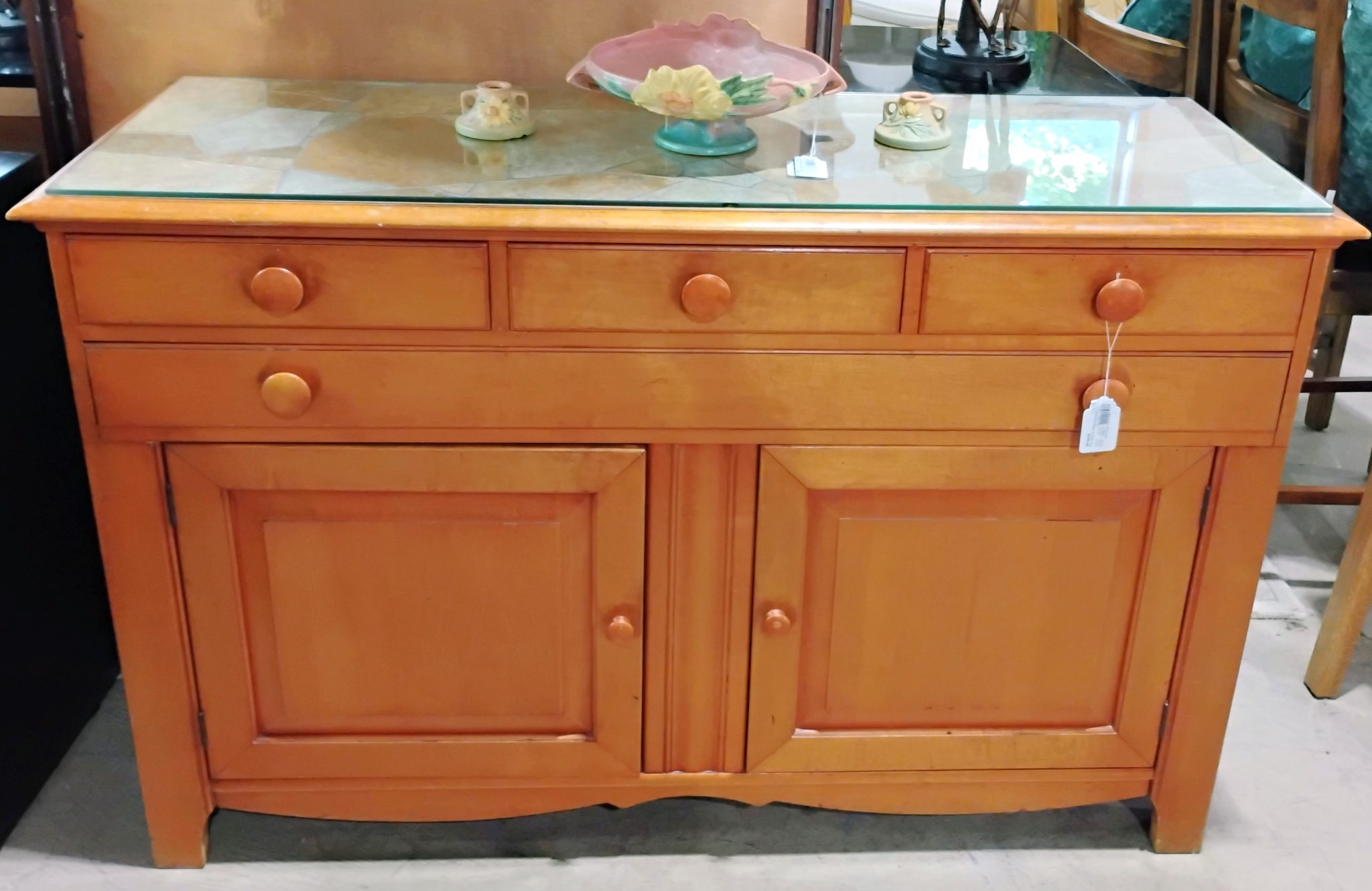 Vintage Maple Credenza Sideboard Westside Furniture Consignment Emporium