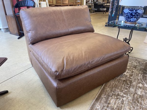 New ~ Ashley Furniture Armless Leather Accent Chair