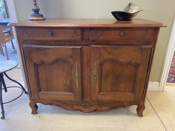 Antique French Louis XV Cherry Sideboard 19th Century