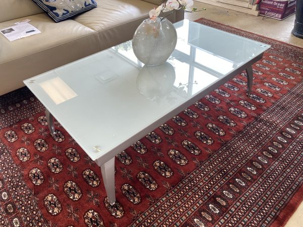 Floating Frosted Glass Contemporary Coffee Table