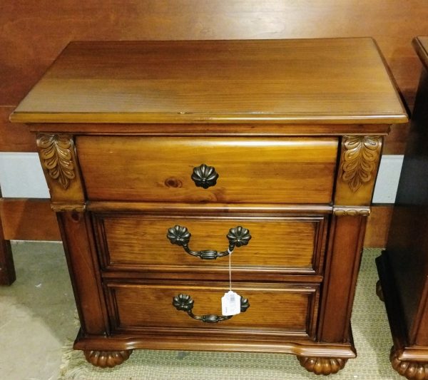2- Fruitwood Night Stands Sold Separate