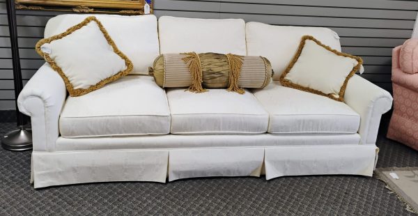 Kravet Cream Silk Sofa