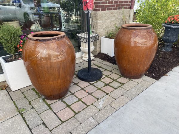 2 ~ 34″ High Asian Martaban Jars with Spouts ~ Sold Separately!