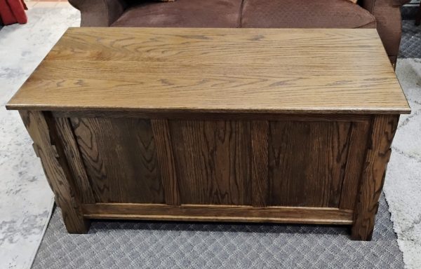 Professional Custom Made Solid Oak Storage Bench 