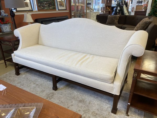 Vintage Kittenger Chippendale Style Camel Back Sofa