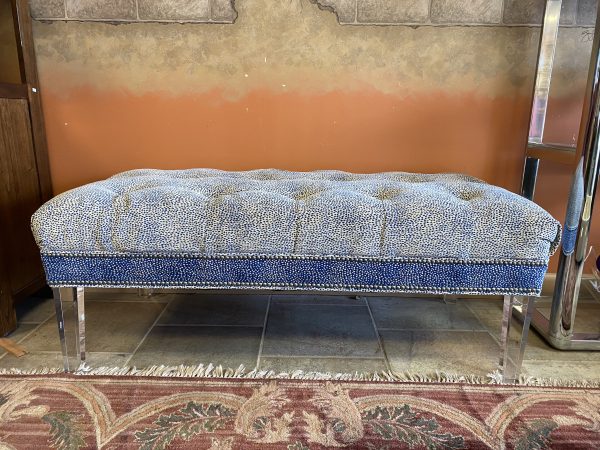 Custom Deep Tufted Upholstered Bench