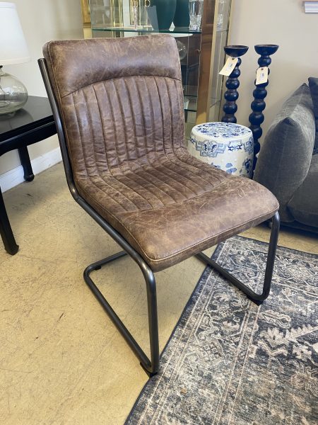 Moes Home Ansel Leather Cantilever Chair