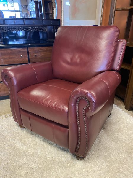 Oxblood Bonded Leather Manual Recliner