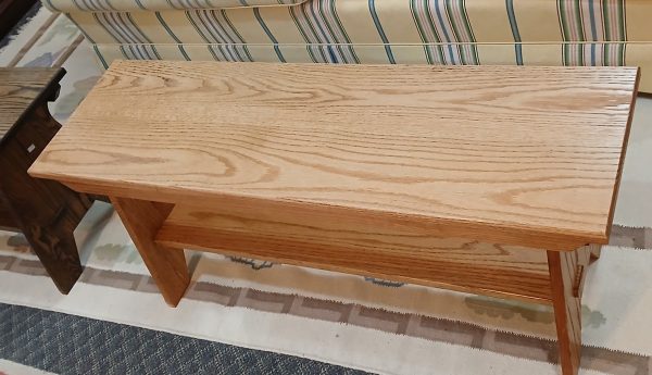 NEW Custom Solid Oak Benches Sold Separate