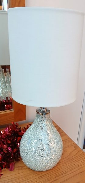 2-NEW Mercury Cut Glass Table Lamps Sold Separate