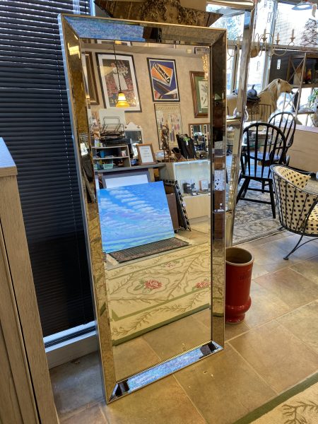 Pottery Barn 5’5″ x 2’4″ Antiqued Floor Mirror