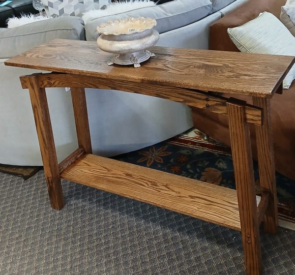 NEW Custom Solid Oak Floating Console 