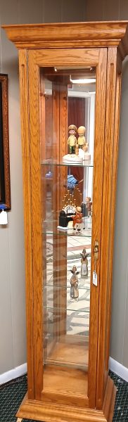 Vintage Oak Curio 