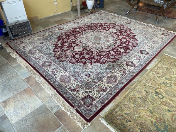 8’5″ x 10’6″ Persian Nain Fine Silk & Wool Area Rug