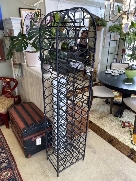 Iconic Mid Century Arthur Umanoff Wrought Iron Wine Rack