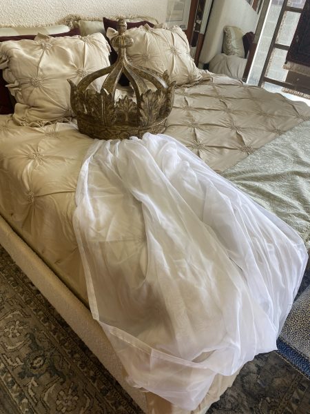 Restoration Hardware Gilt Canopy Crown