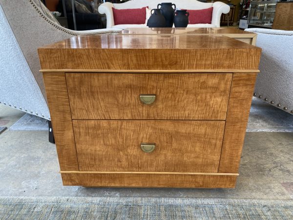 2 ~ Lane Furniture Tiger Maple Art Deco-Style End Tables or Nightstands ~ Sold Separately!