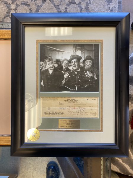 Lucille Ball / Dezi Arnaz Signed Check and Photo