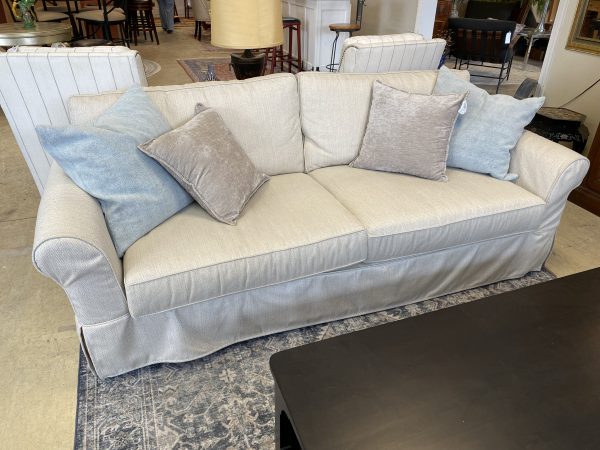 Pottery Barn Comfort Roll Arm Slipcovered Sofa