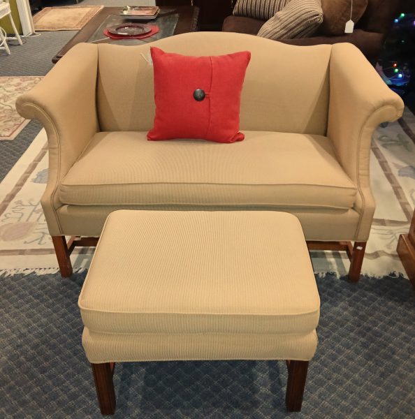 Custom Loveseat And Ottoman