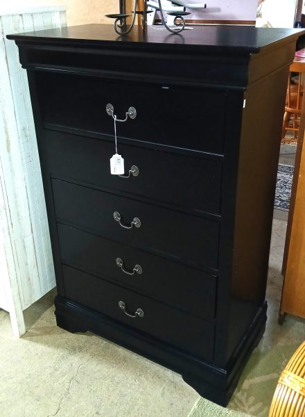 Newer Favorite Designs Tall Black Dresser 