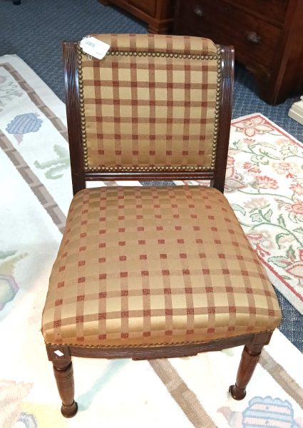 Vintage Re-Upholstered Sitting Chair 