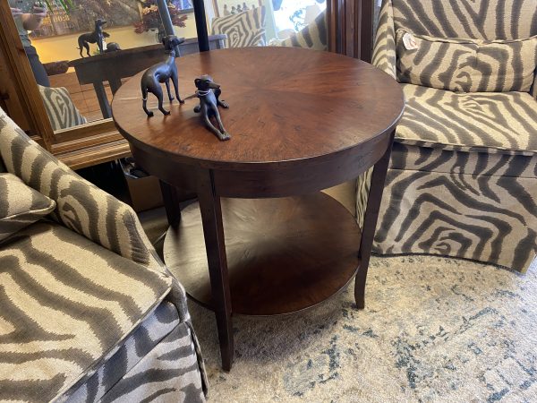 27″ Round Rustic Style Lamp Table