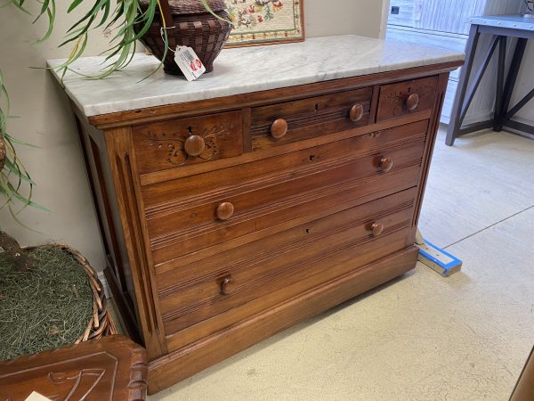 Antique Eastlake Dresser with Marble Top