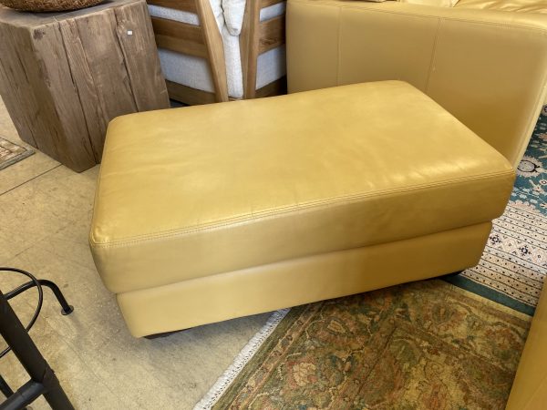 Legacy International Leather Ottoman