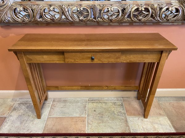 Mission Style Single Drawer Console Table