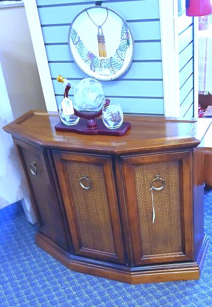 Vintage Drexel Furniture Foyer Cabinet 