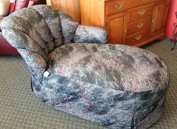 Custom Kravet Furniture Upholstered Modern Chaise Lounge Chair