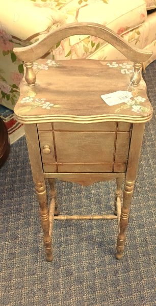 Repurposed Accent Table With Inside Storage 