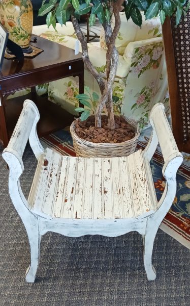 Weathered Wooden Bench 