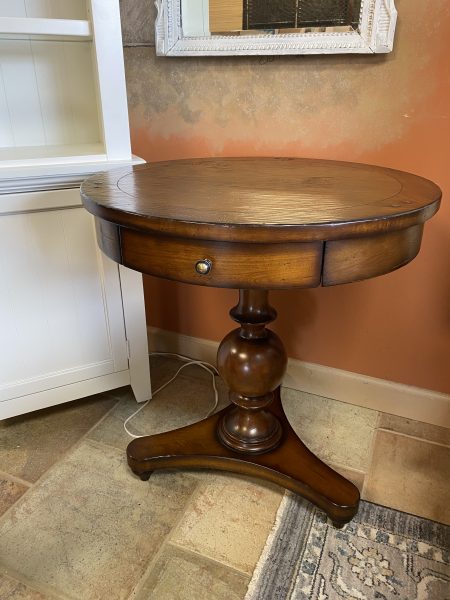 Arhaus 28″ Round Pedestal Accent Table