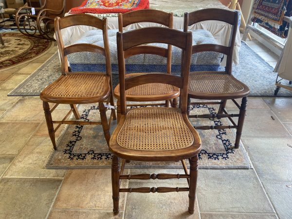 4 ~ Antique American Caned Dining Chairs ~ Sold Separately!