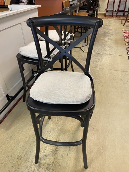 Set of 3 Restoration Hardware Metal Counter Height Stools