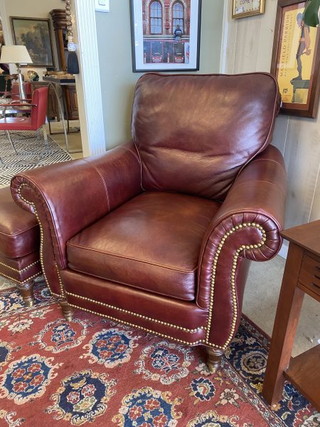 Whittemare-Sherrill LTD Leather Executive Chair & Ottoman