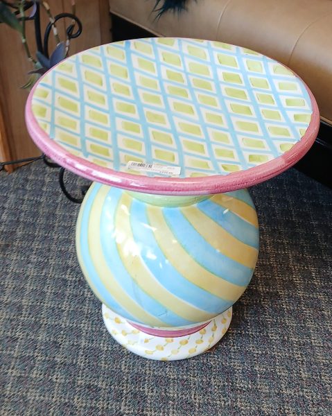 Mackenzie-Childs Ceramic Accent Table 