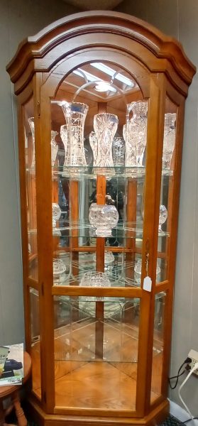 Oak Curio Display 