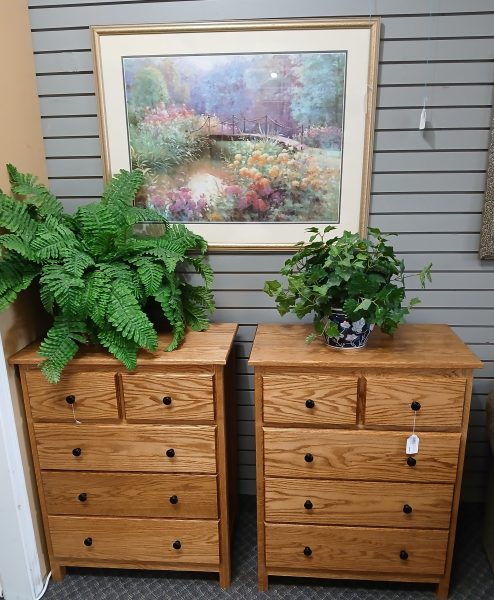 2-New Professionally Custom Solid Oak Chest-Dressers Sold Separate