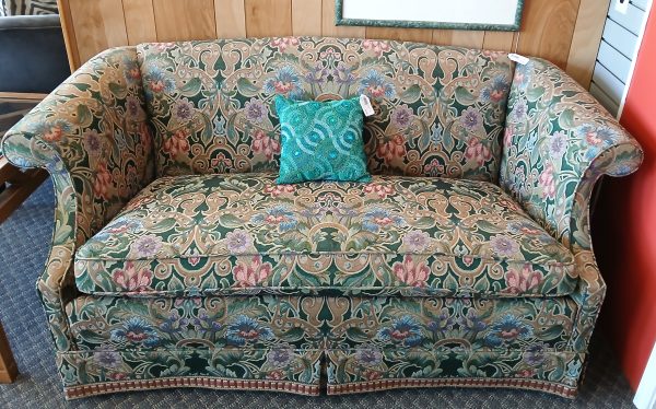 Custom Brocade Loveseat 
