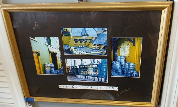 The Kegs Of Ireland Framed Art Signed 