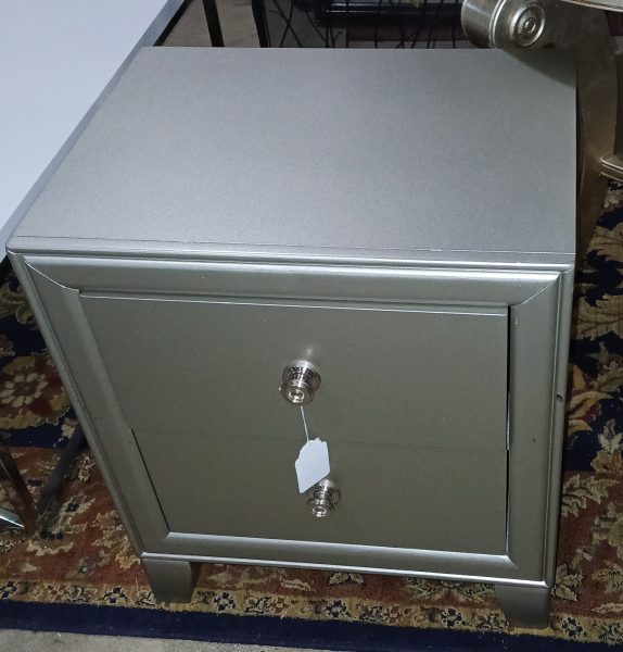 Newer Silver-Gray Accent Table 