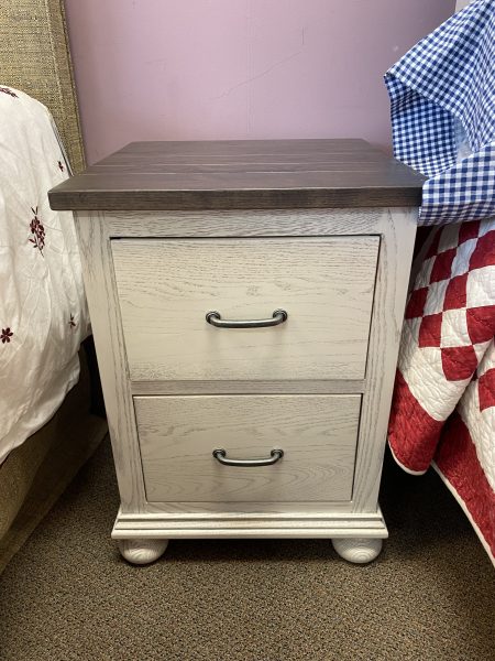 Dutchcrafters Amish Coastal 2~Drawer Nightstand with USB Outlets