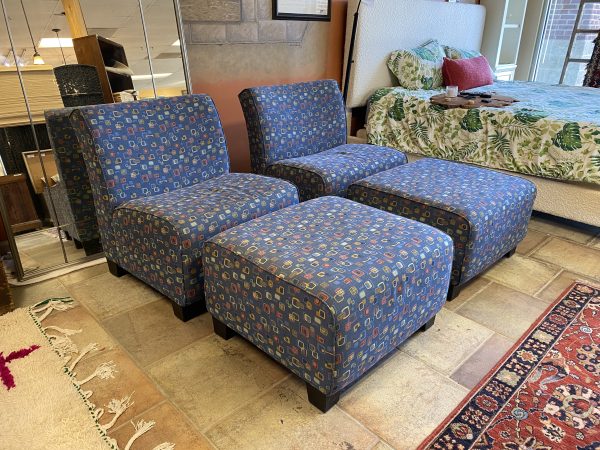 2 – Steelcase Jenny Chairs & Ottomans~Sold Separately!