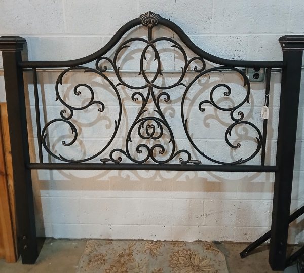 French Courtyard Iron Queen Size Headboard.
