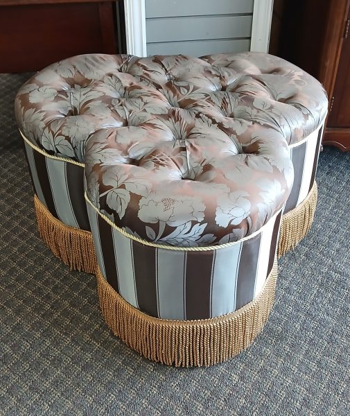 Designer Custom Tufted Country French Ottoman 