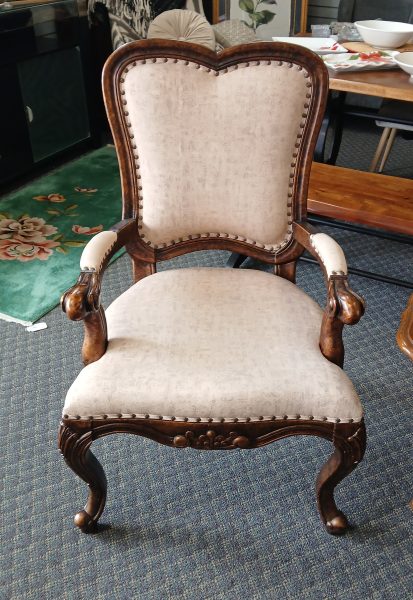 2) Unlimited Furn. Custom Upholstered Arm Chairs Sold Separate